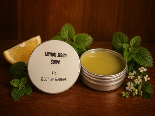 Lemon Balm Salve — handcrafted by Root & Remedy